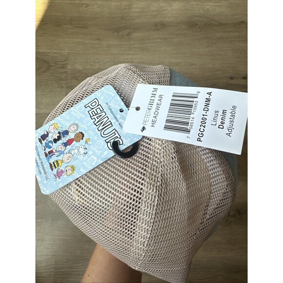 NWT Peter Grimm Peanuts Linus Trucker Denim Hat Cap - Picture 4 of 6